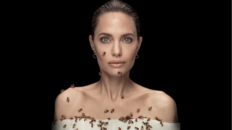Angelina Jolie aparece cubierta de abejas por una buena causa
